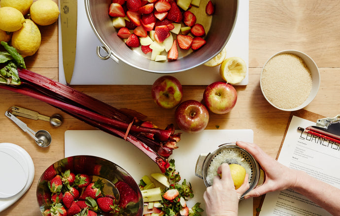 Rhubarb, Strawberry and Apple Jam