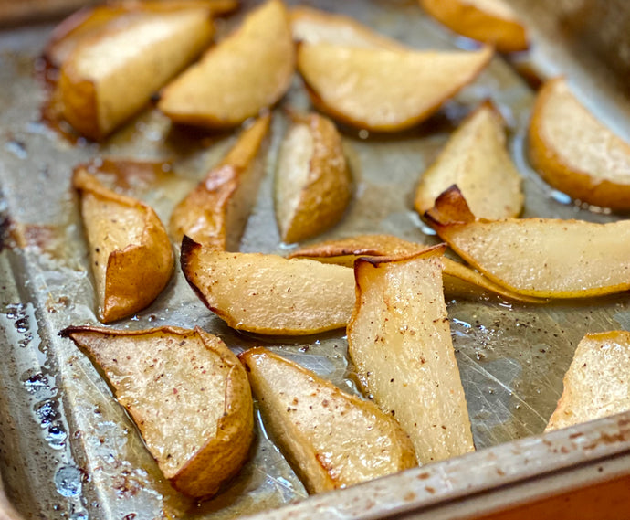 Sherry Roasted Pears